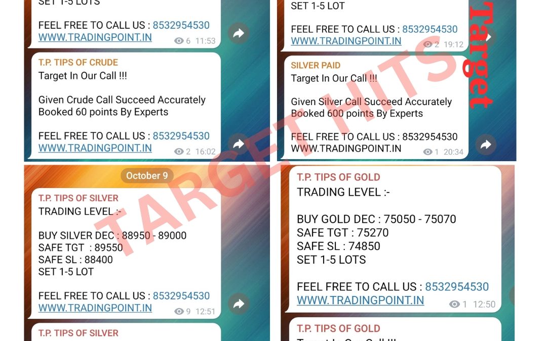 10/10/2024 YESTERDAY EXCELLENT TARGET HITS, BY WWW.TRADINGPOINT.IN, GET 100% PROFITABLE CALLS.