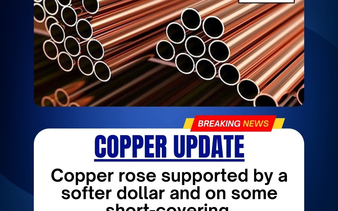 Copper Prices Rise: Soft Dollar and Short-Covering Boost Demand