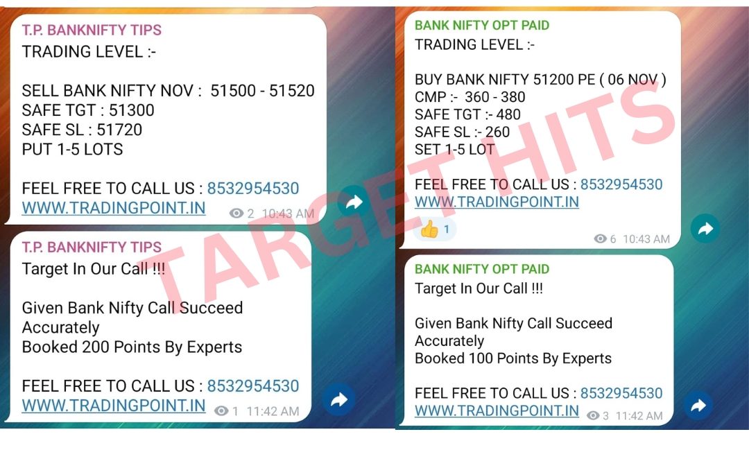 5th/Nov/2024 TODAY EXCELLENT TARGET HITS BY WWW.TRADINGPOINT.IN BOOK FREE DEMO IN MCX.