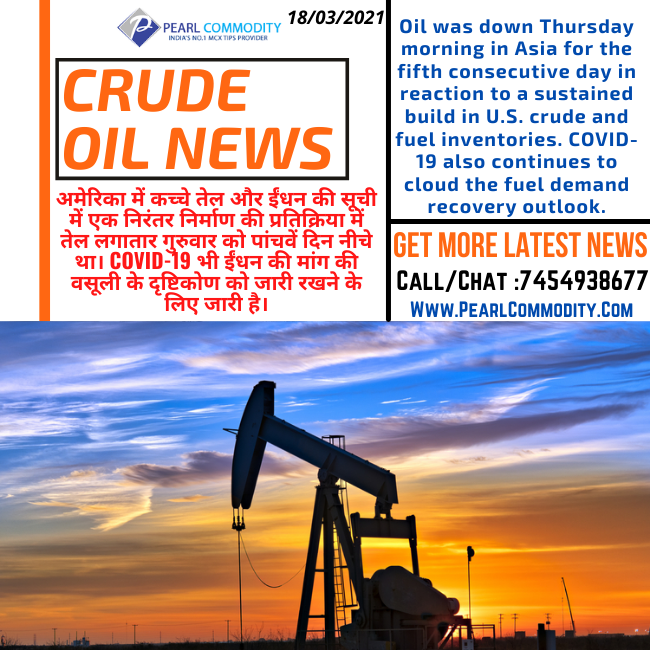 18th March Crude Oil News By Get More Latest